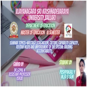 Wastage & Stagnation 