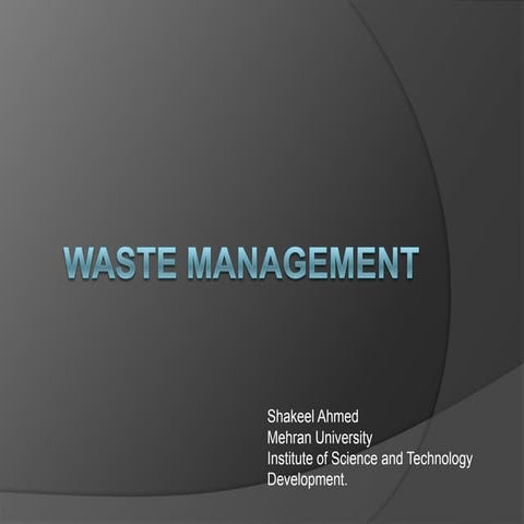 Waste Management