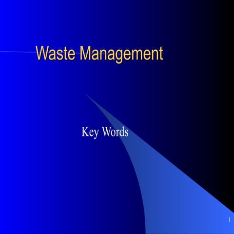 Waste management
