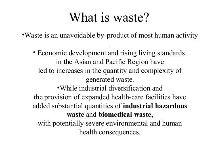 Waste management