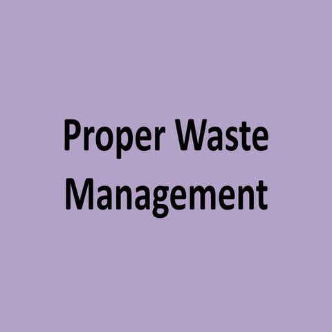 Waste management