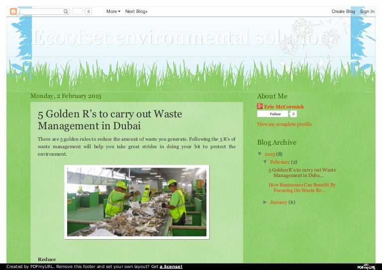 Waste management in dubai