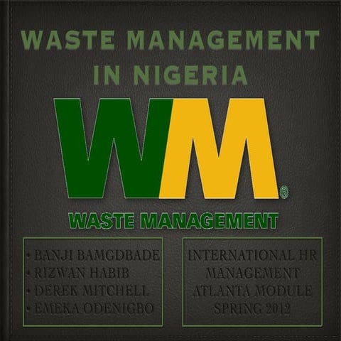 Waste Management in Nigeria