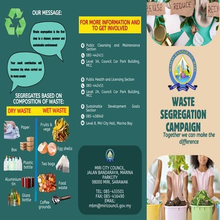 Waste segregation Trifold Brochures///// | PDF