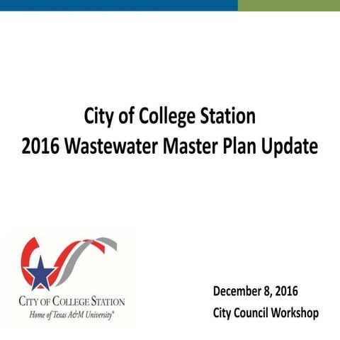 Wastewater Master Plan Update | PPTX | Civil Engineering Industry ...