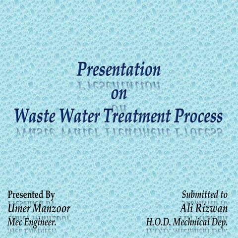 Waste water presentation