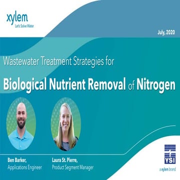 Wastewater strategies for Biological Nutrient Removal of Nitrogen