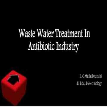 Waste water treatment