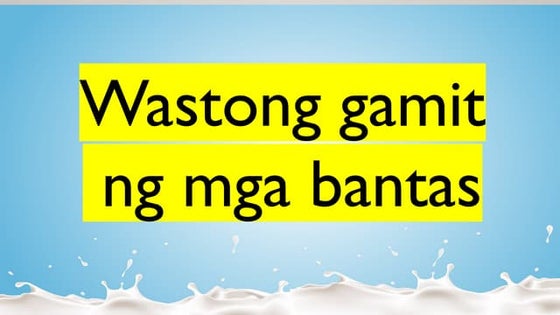 Gamit ng mga bantas | PPTX