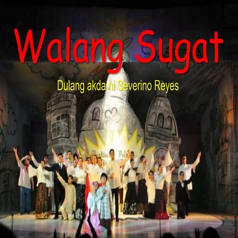 Walang Sugat (summary) ni Severino Reyes