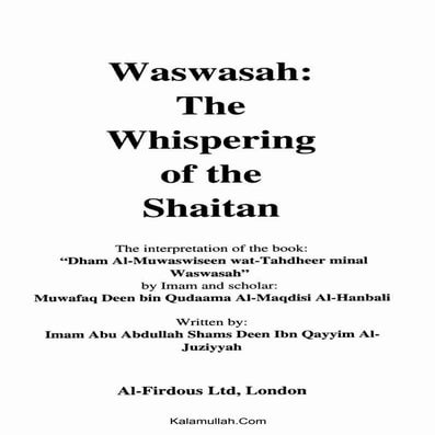 Waswasah (Whispering of Satan) | PDF