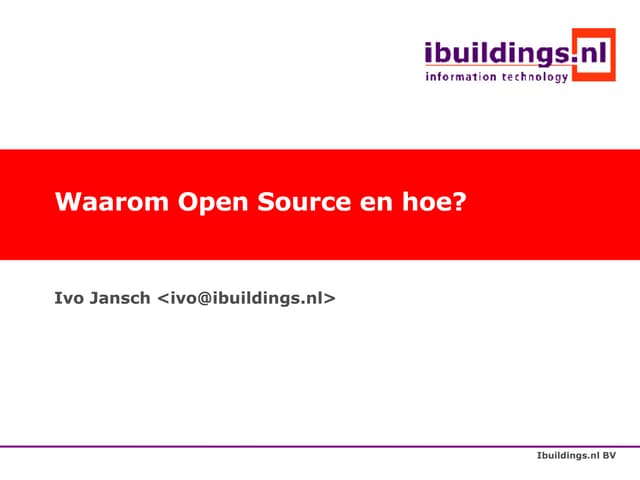 Wat is Open Source?