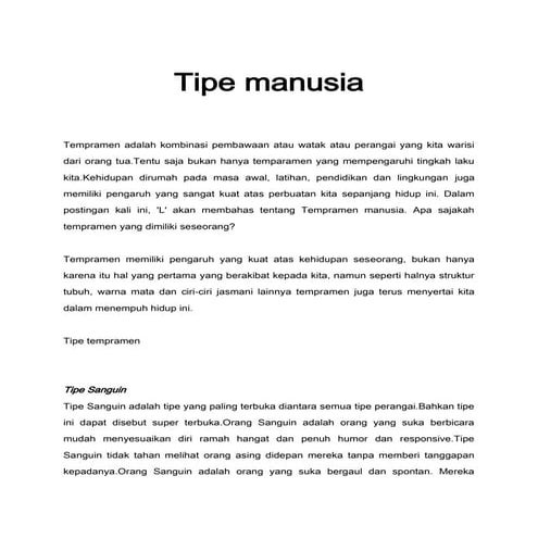 sifat manusia