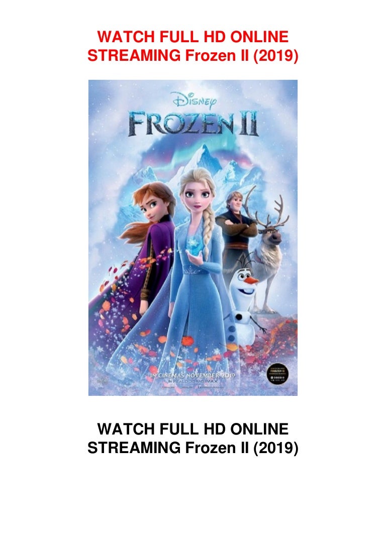 Watch Frozen Ii 2019 Full Length