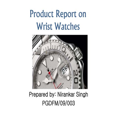 Watches presentation