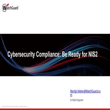 NIS 2 and details about implementation - WatchGuard