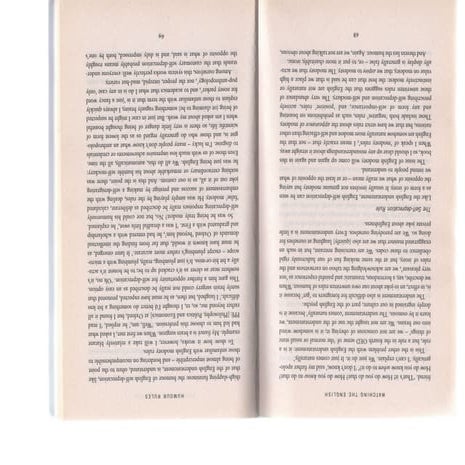 Watching the english, the self deprecation rule