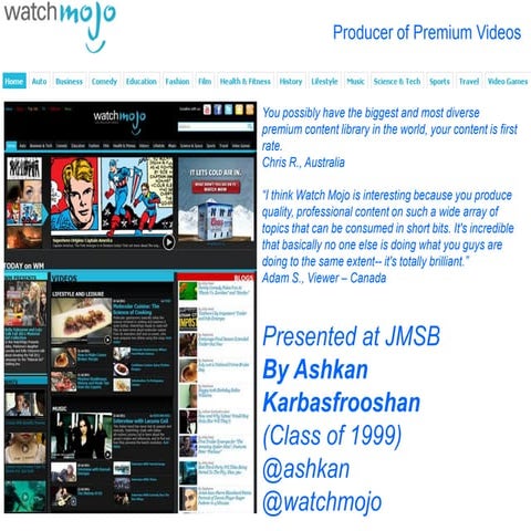 WatchMojo/OnlineVideo-Presentation-JMSB