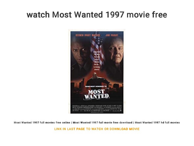 Watch Most Wanted 1997 Movie Free