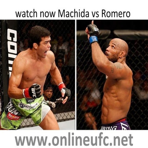 Watch machida vs romero live telecast here | PPT