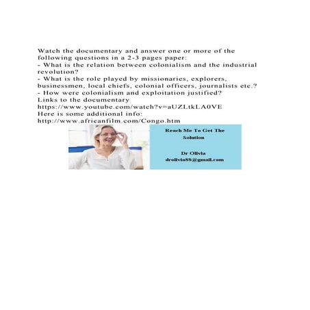 Watch the documentary and answer one or more of the following qu.docx