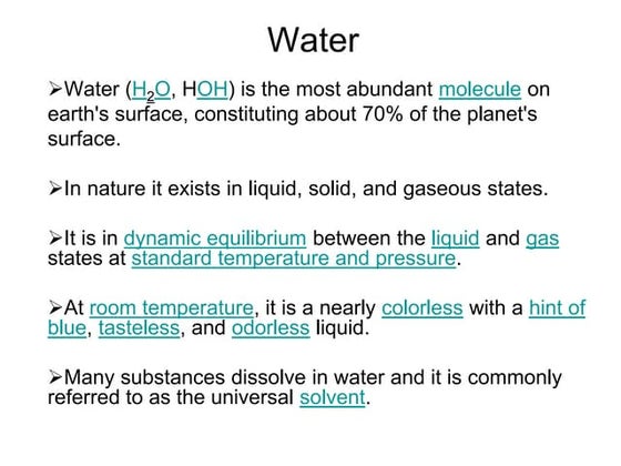 Water molecule | PDF