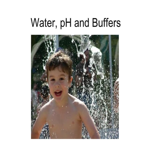 Water And  Buffers
