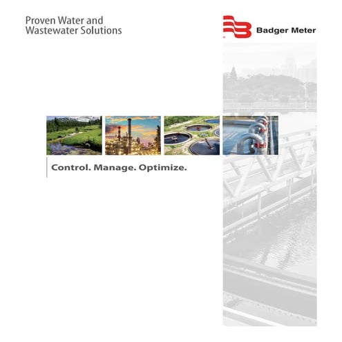 Water and Wastewater Flow Solutions by Badger Meter