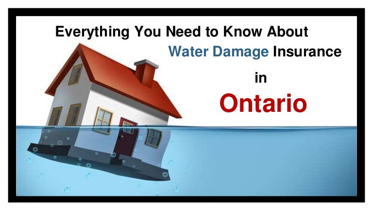 Water Damage Insurance in Ontario