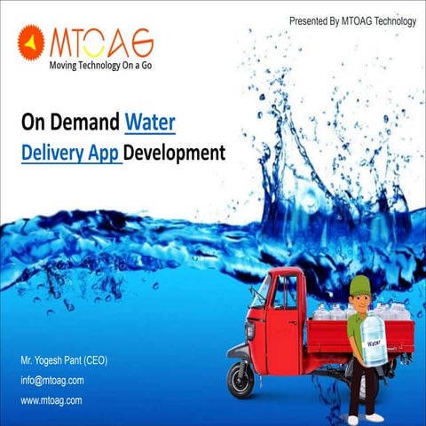 Drinking Water Delivery App development 