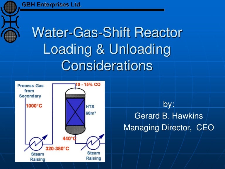 WaterGasShift Reactor Loading & Unloading Considerations