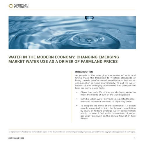 Farmland as a Proxy for Water Investments