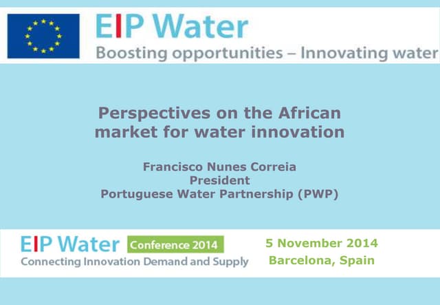 The African Market for water innovation