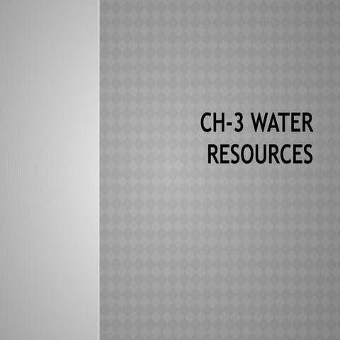 water-resources class 10 geography presentation