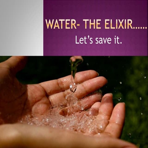 Water  the elixir