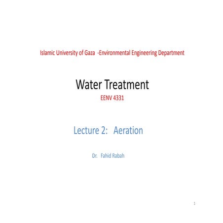 Water treatment-lecture-2-eenv
