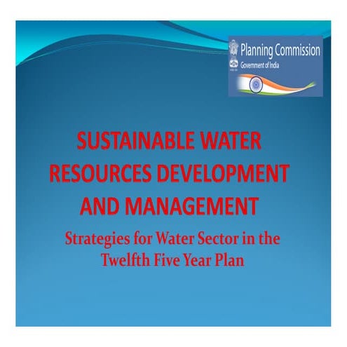 Water - 12th Five Year Plan (2012 - 2017) | PDF