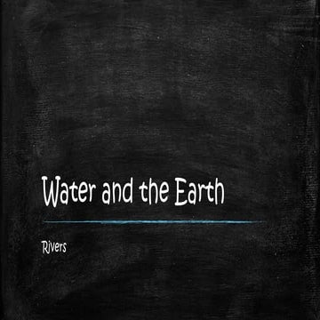 Water and the earth