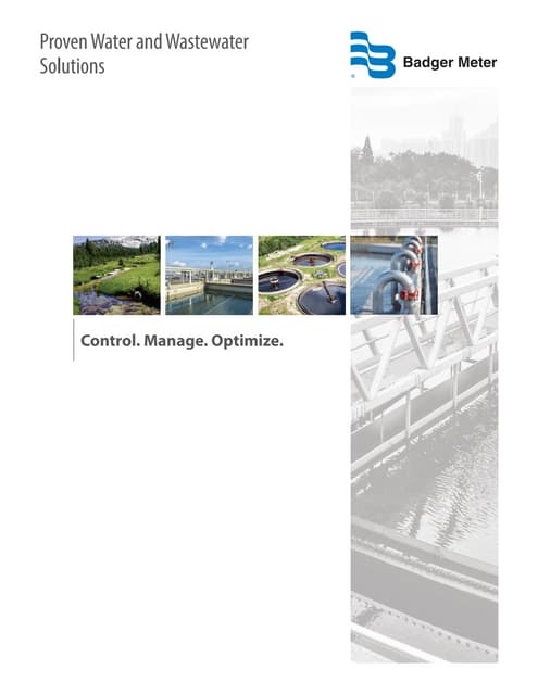 Water and wastewater brochure badger meter