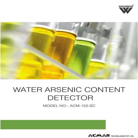 Water Arsenic Content Detector by ACMAS Technologies Pvt Ltd.