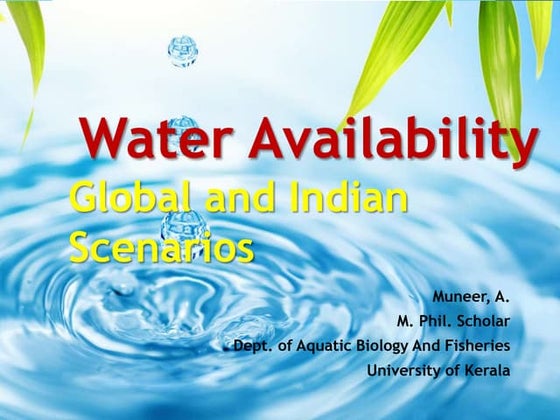clean water and sanitation | PPTX