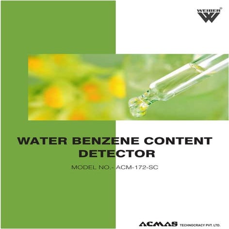 Water Benzene Content Detector by ACMAS Technologies Pvt Ltd.