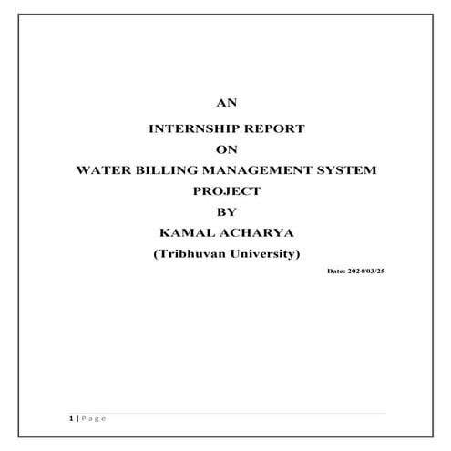 Water billing management system project report.pdf