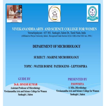 Water borne Pathogen-Leptospira and their disease cycle.pdf