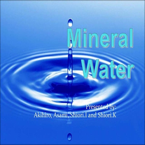 Bottled Water Market Pptx