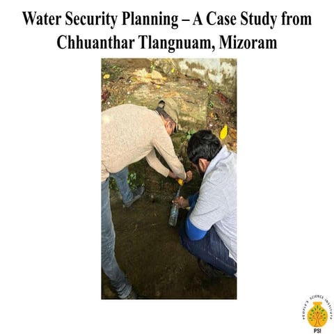 Water budgeting – a case study from chhuanthar
