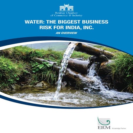 WATER : THE BIGGEST BUSINESS RISK FOR INDIA, INC.