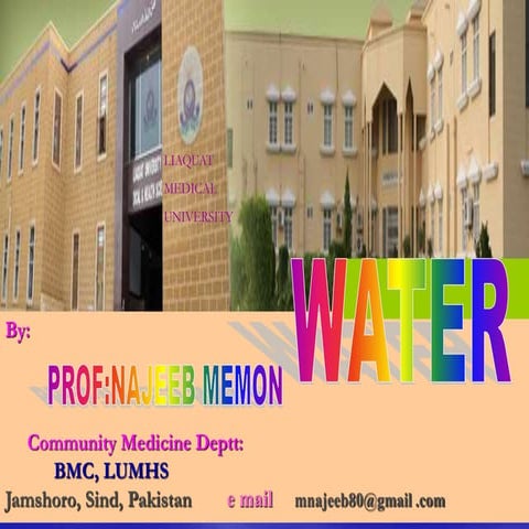 Water by prof najeeb Memon