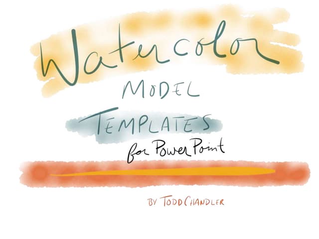 Watercolor model templates