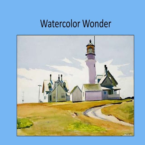 Watercolor wonder- watercolor art techniques 